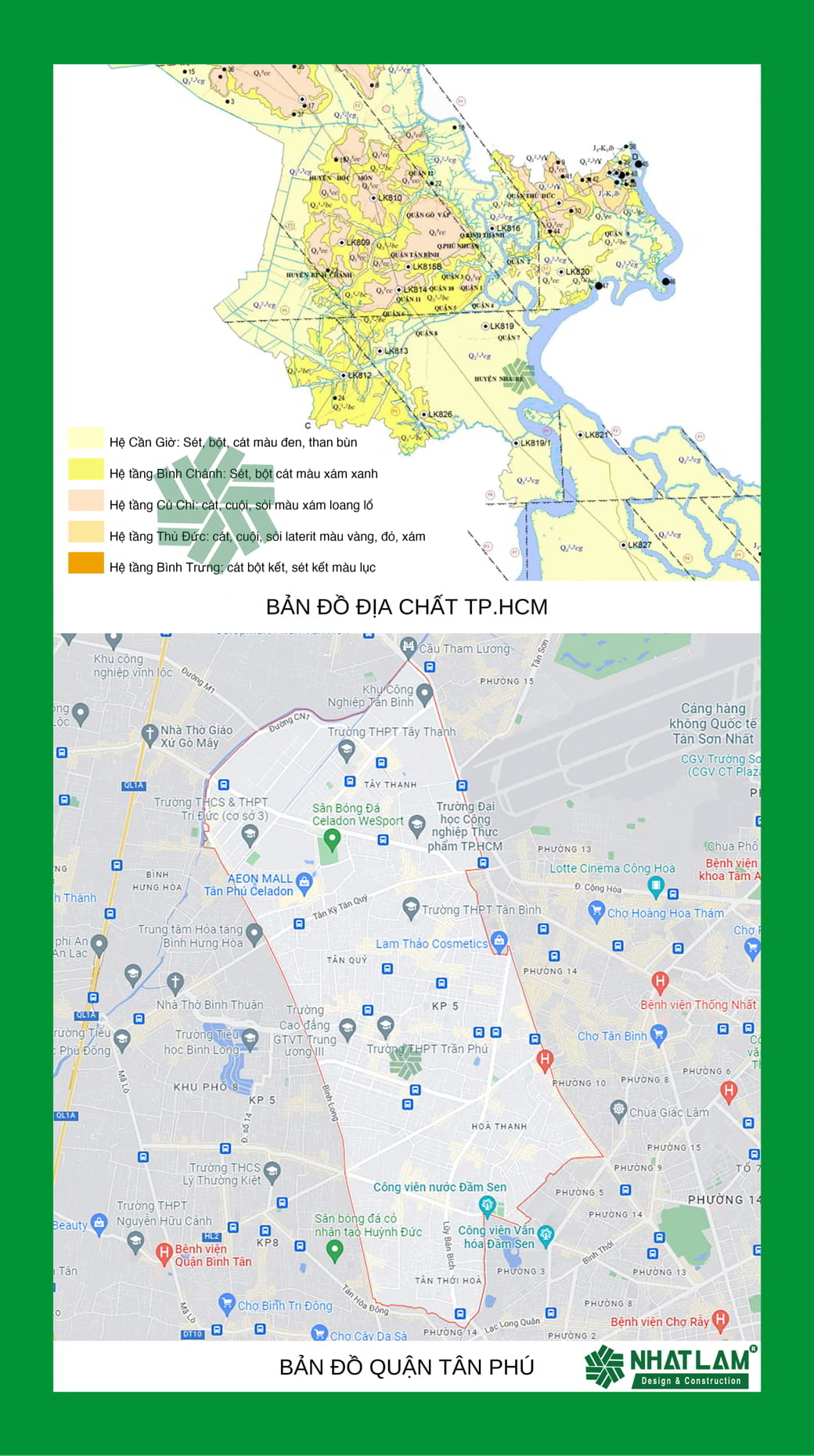 Bản đồ địa tầng Quận Tân Phú