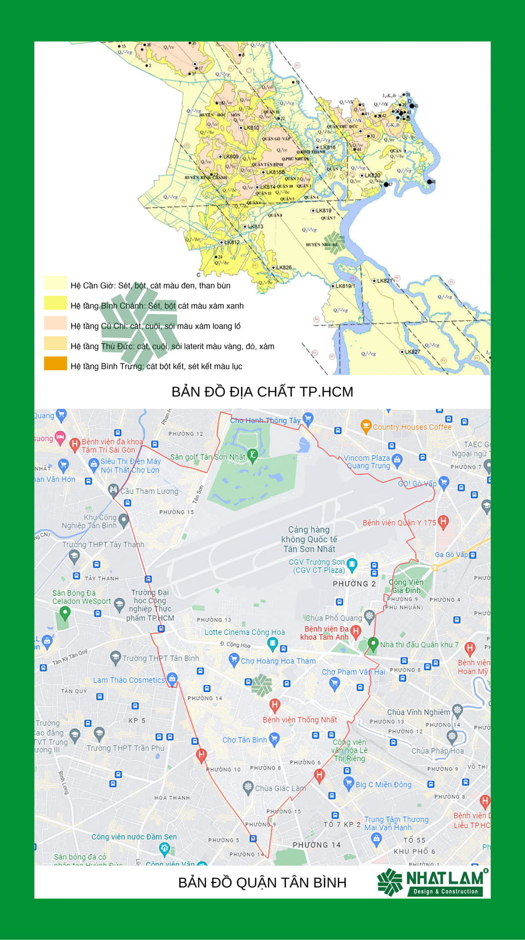 Bản đồ địa tầng quận Tân Bình