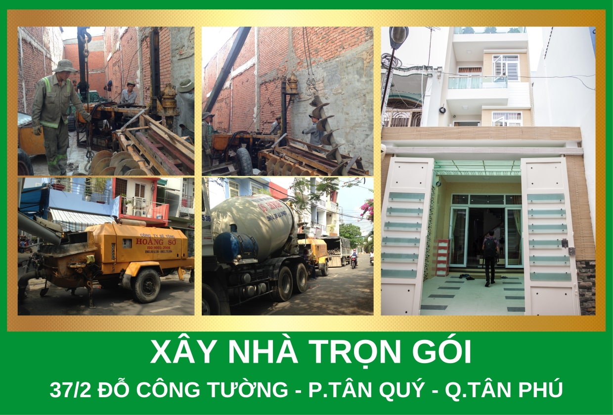 Hạng mục ngoài đơn giá xây nhà trọn gói - Ép cọc Quận Tân Phú