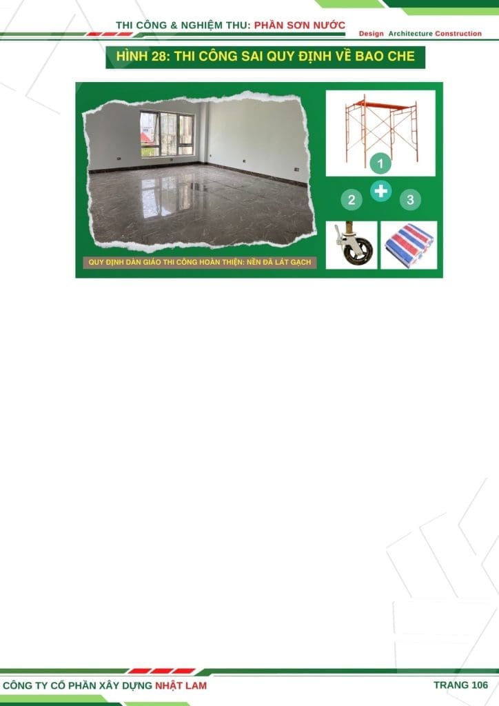 Quy Trình Thi Công & Nghiệm Thu Sơn Nước - NhatLamHouse