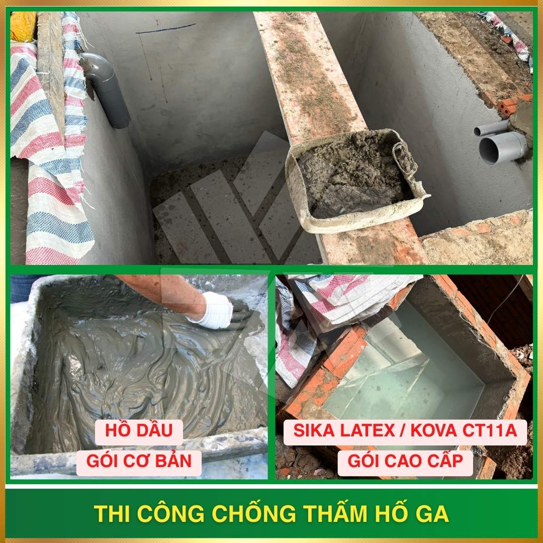  THI CÔNG CHỐNG THẤM HỐ GA
