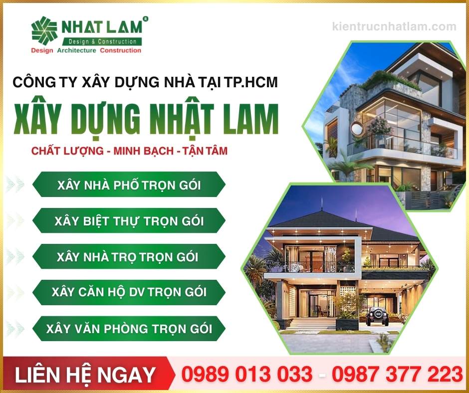 Nhà thầu xây nhà trọn gói uy tín tại tphcm