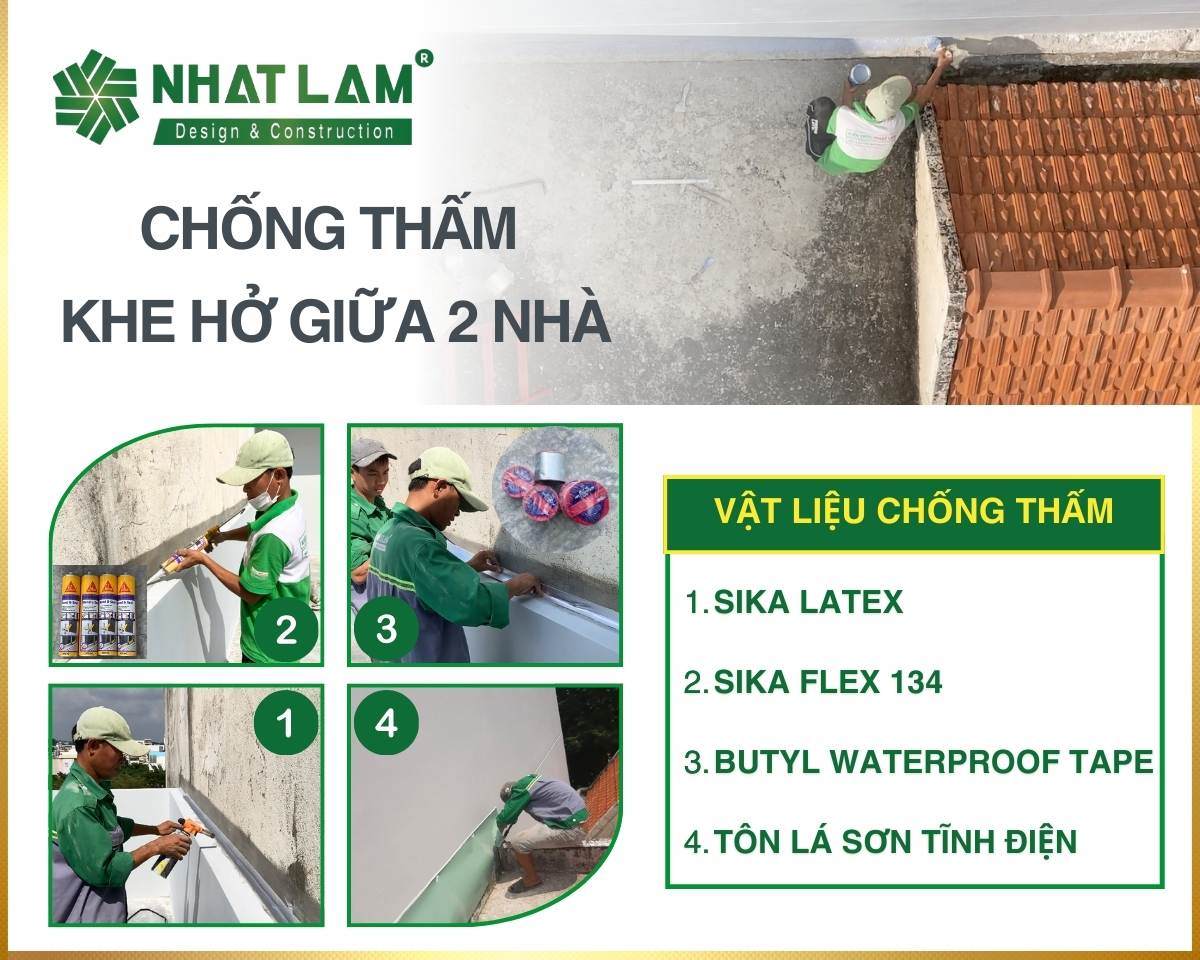 Ưu điểm vật liệu chống thấm khe hở giữa 2 nhà_NHATLAMHOUSE