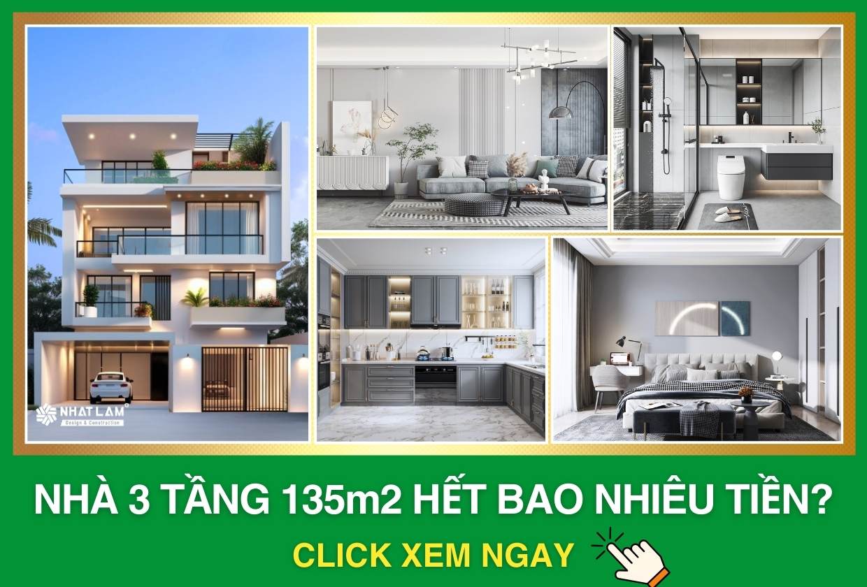 Chi Phí Xây Nhà 3 Tầng 135m2