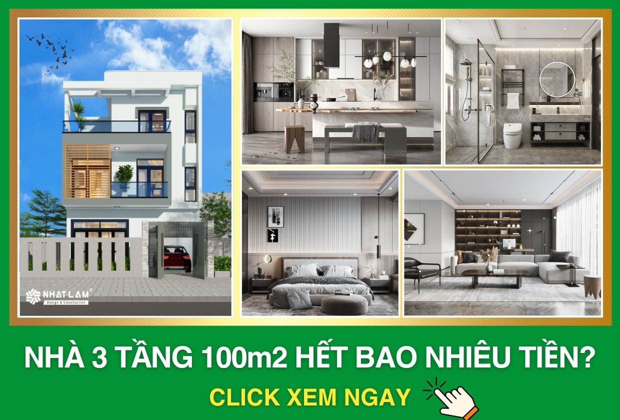 Xây Nhà 3 Tầng 100m2 Hết Bao Nhiêu Tiền?