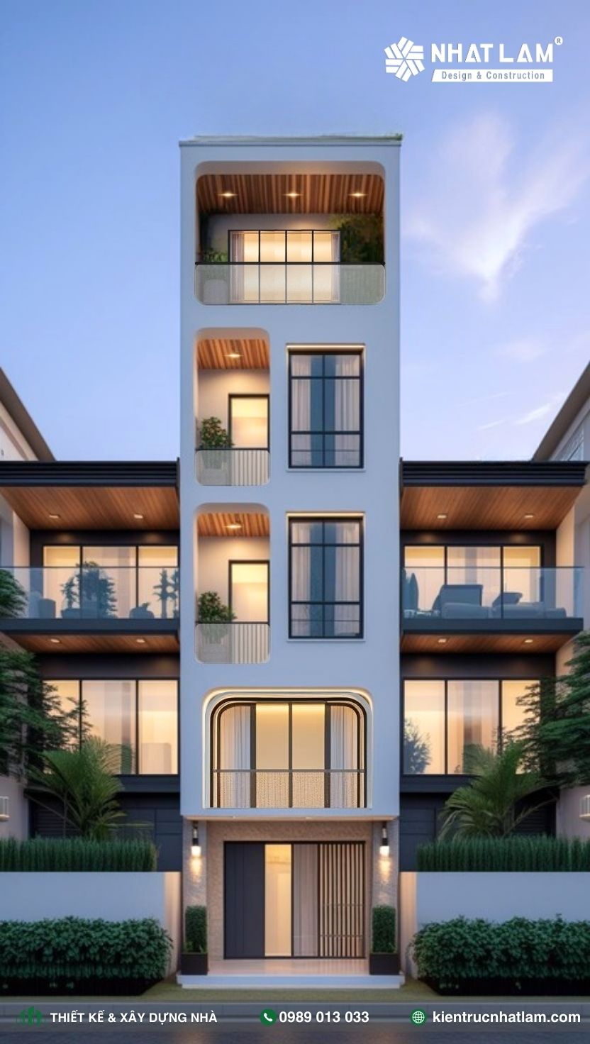 Mẫu Nhà Phố 4 Tầng – Mẫu 43