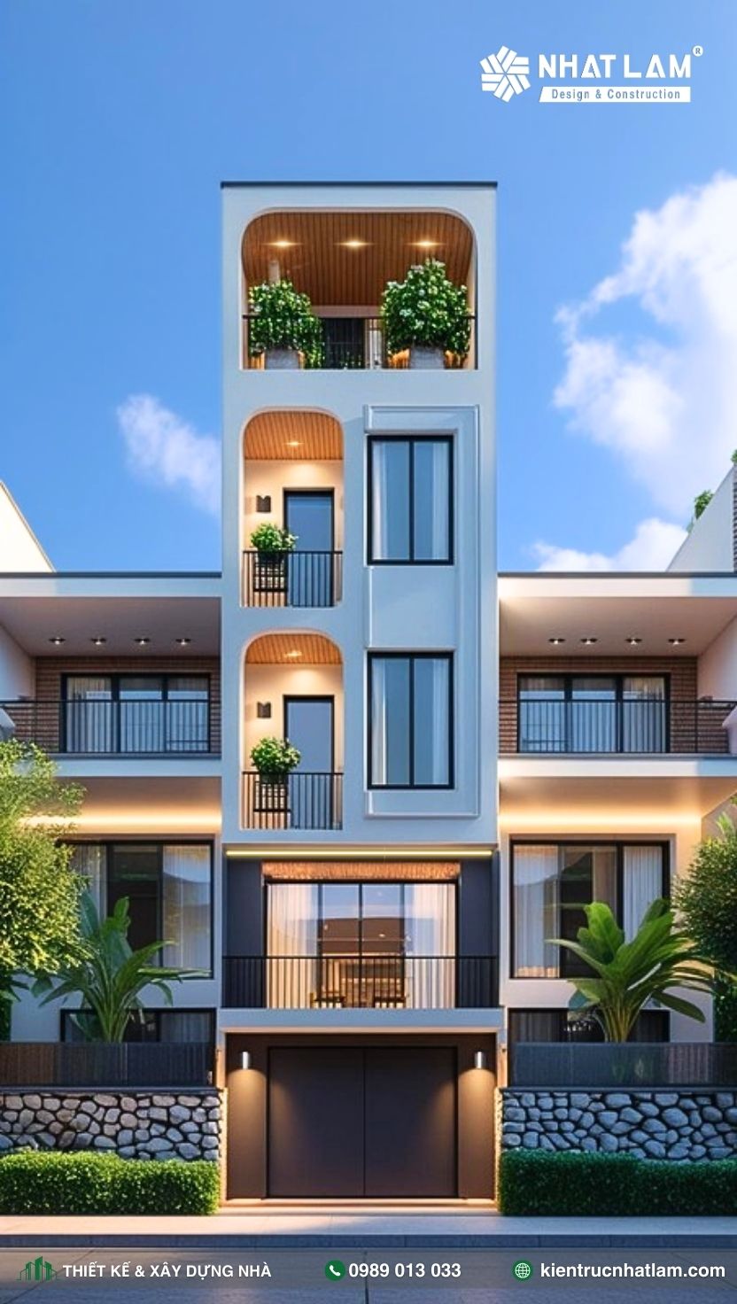 Mẫu Nhà Phố 4 Tầng – Mẫu 44