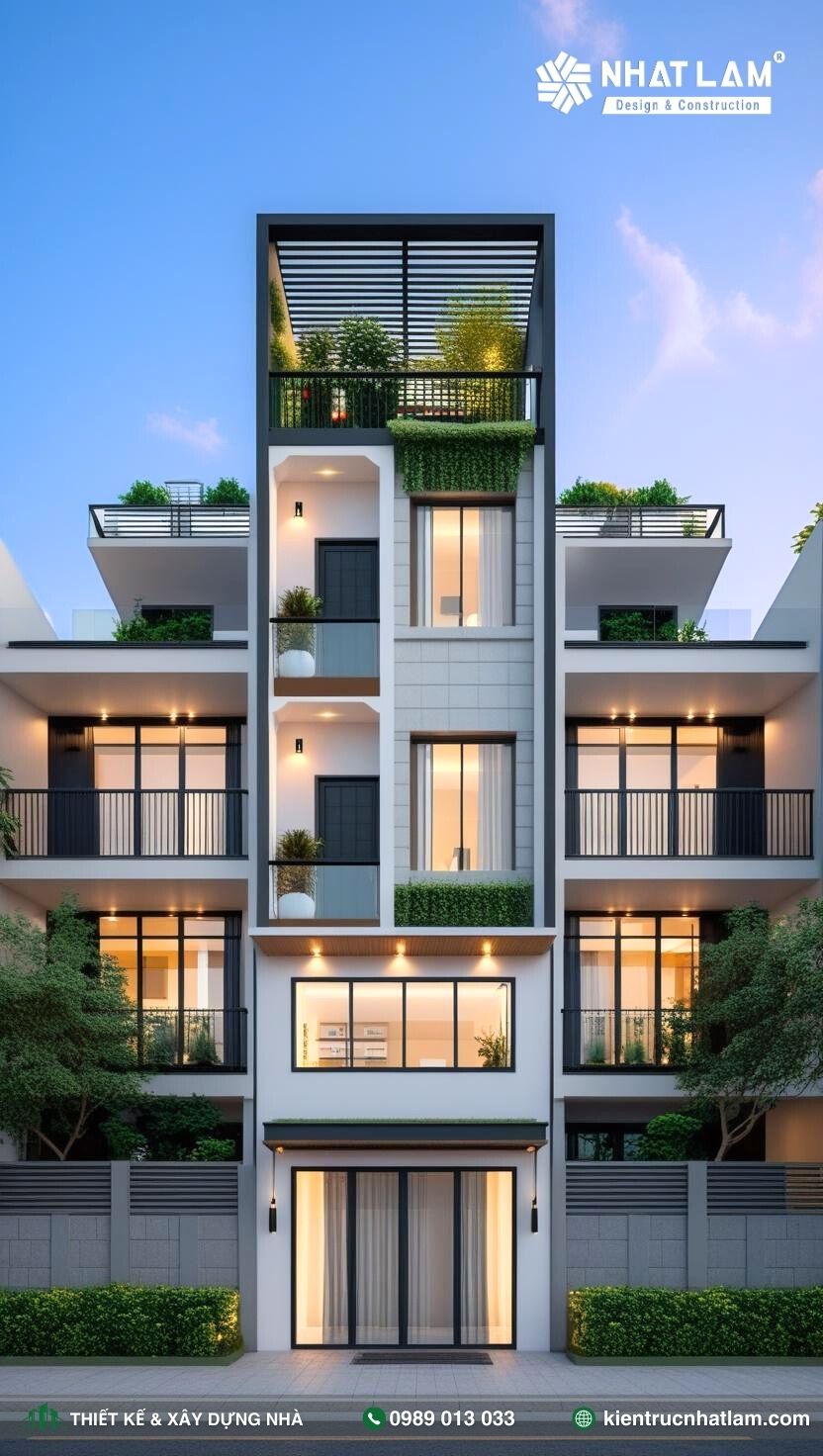 Mẫu Nhà Phố 4 Tầng – Mẫu 48