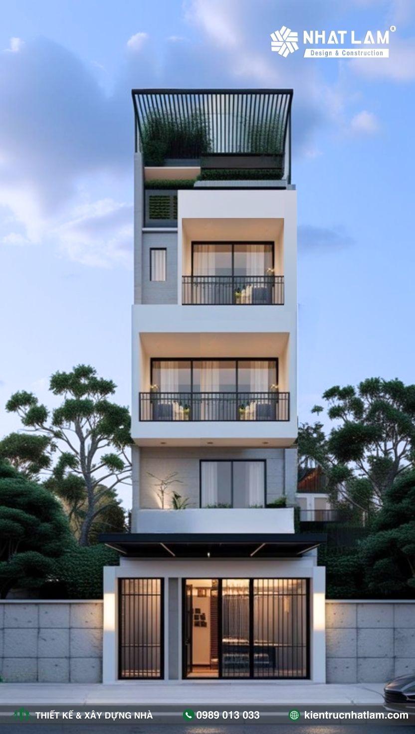 Mẫu Nhà Phố 4 Tầng – Mẫu 52