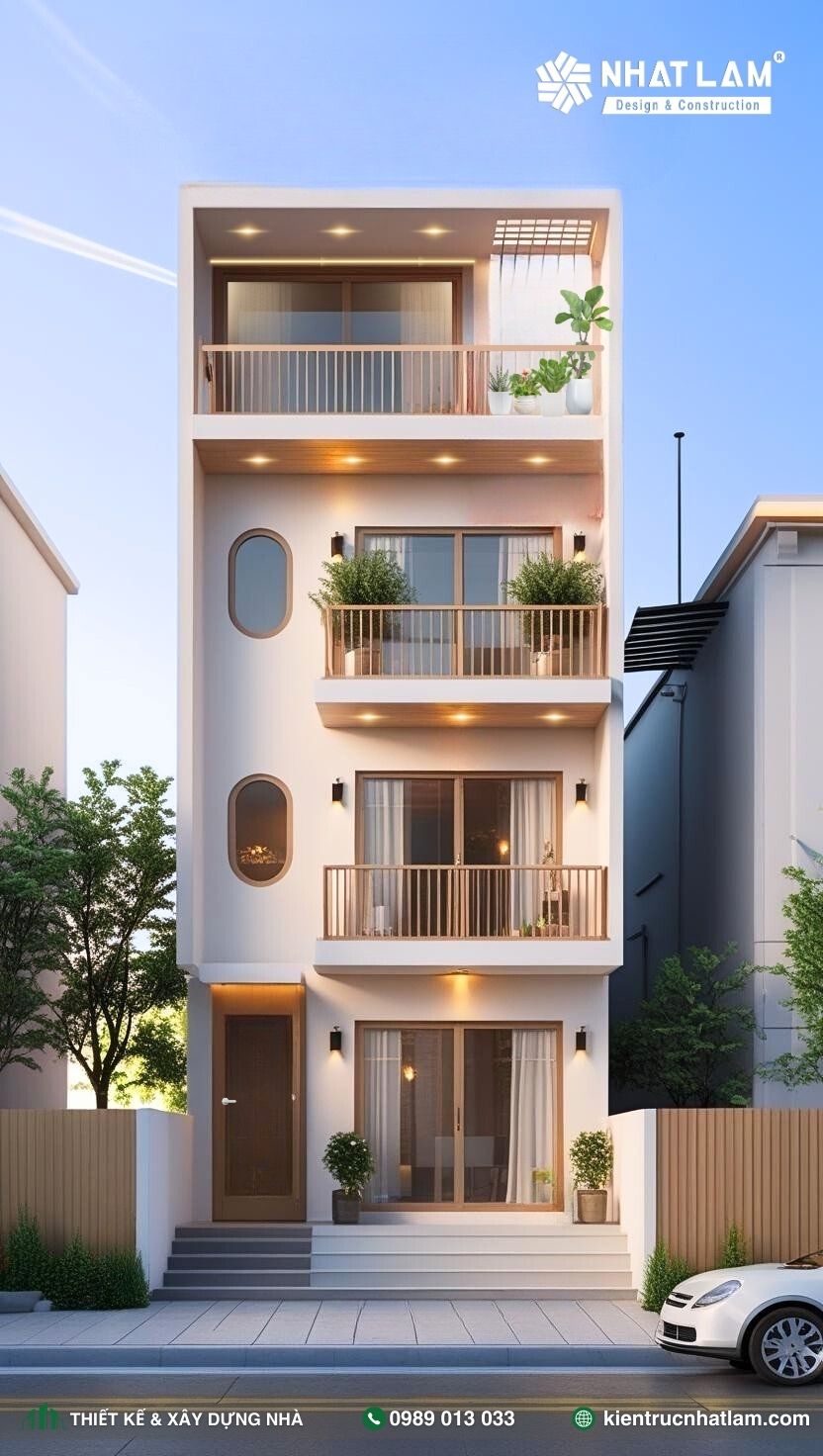 Mẫu Nhà Phố 4 Tầng – Mẫu 70