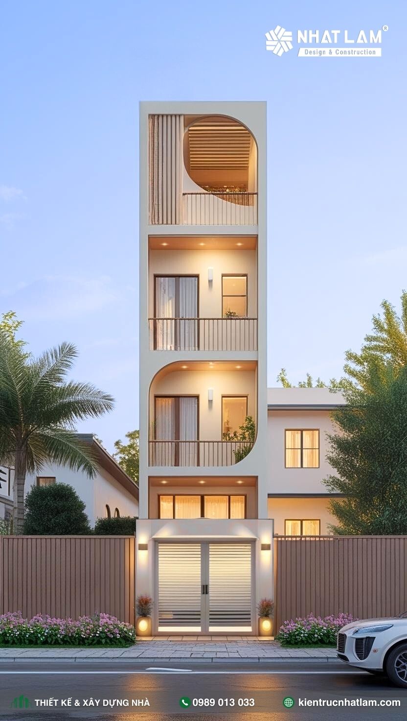 Mẫu Nhà Phố 4 Tầng – Mẫu 74