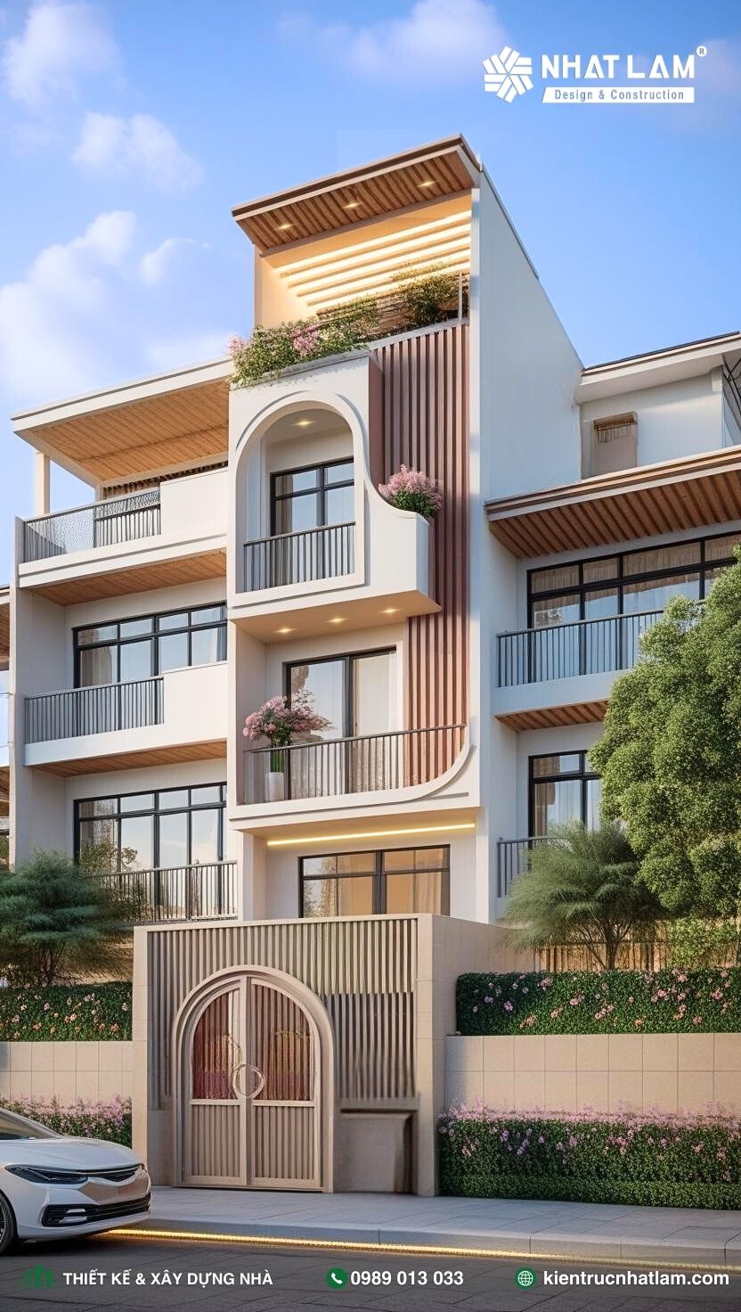 Mẫu Nhà Phố 4 Tầng – Mẫu 77