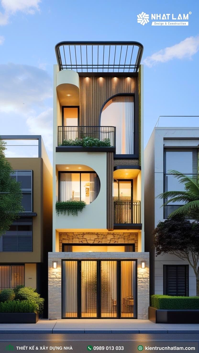 Mẫu Nhà 3 Tầng 1 Tum – Mẫu 43