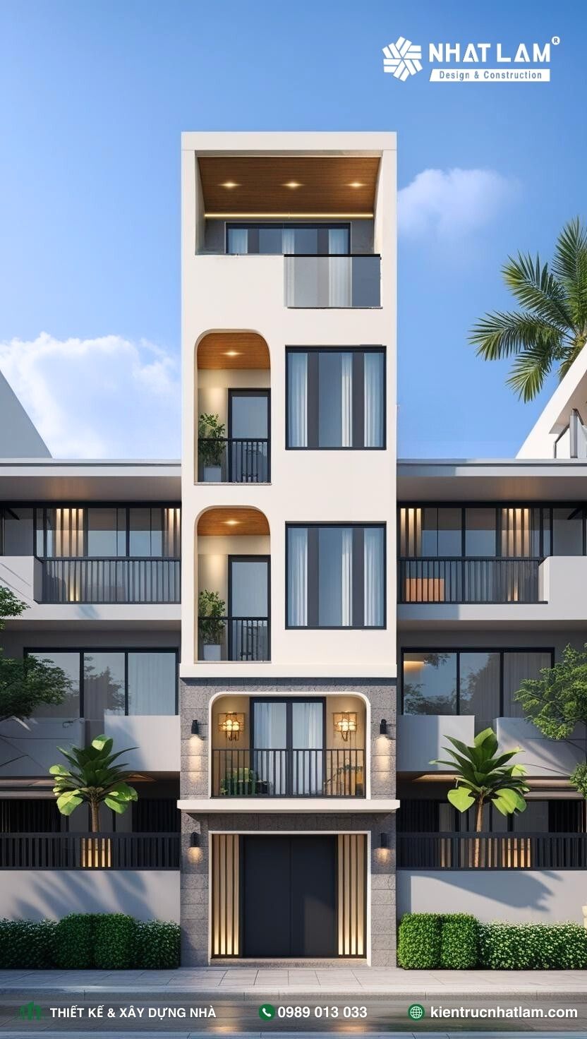 Mẫu Nhà Phố 4 Tầng – Mẫu 85