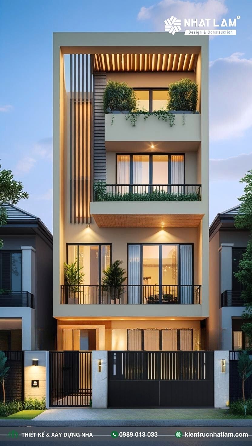 Mẫu Nhà Phố 4 Tầng – Mẫu 86