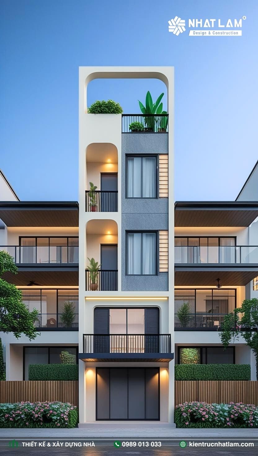 Mẫu Nhà Phố 4 Tầng – Mẫu 87