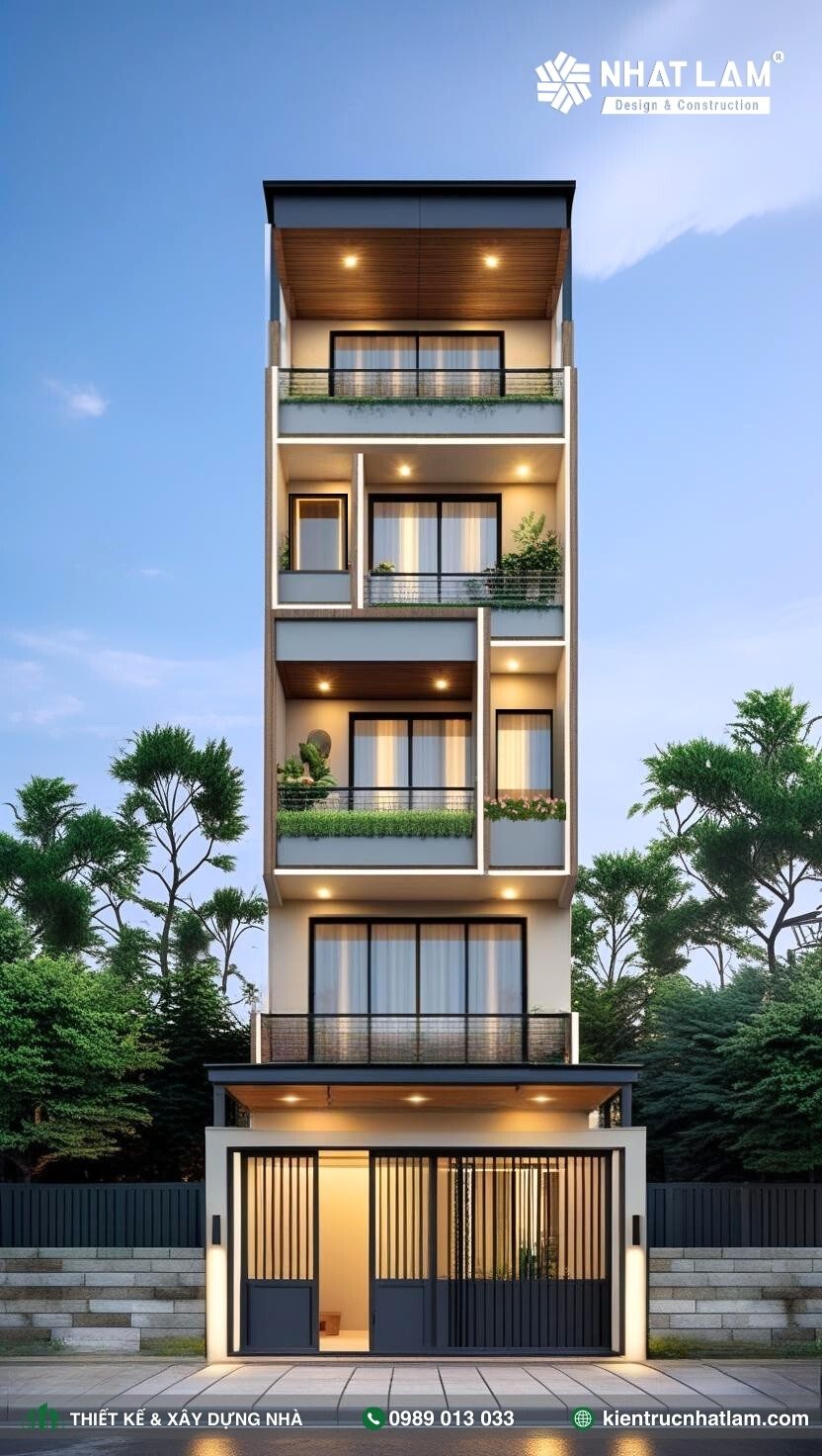 Mẫu Nhà Phố 4 Tầng – Mẫu 105