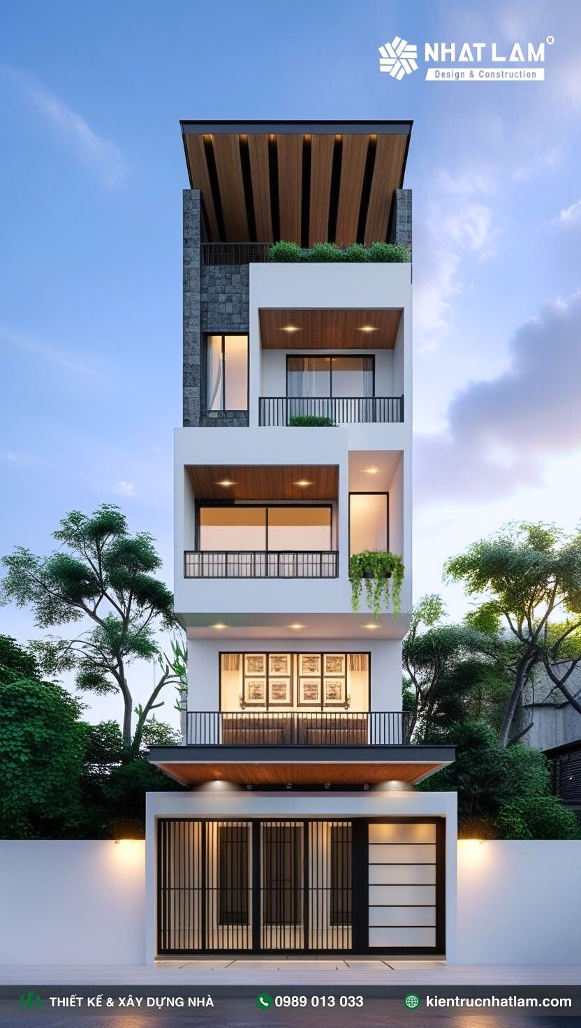 Mẫu Nhà Phố 4 Tầng – Mẫu 109
