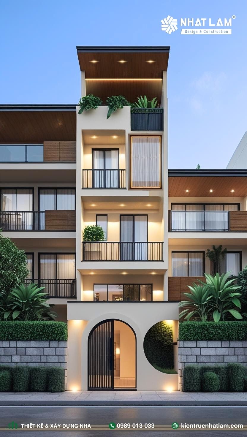 Mẫu Nhà Phố 4 Tầng – Mẫu 111