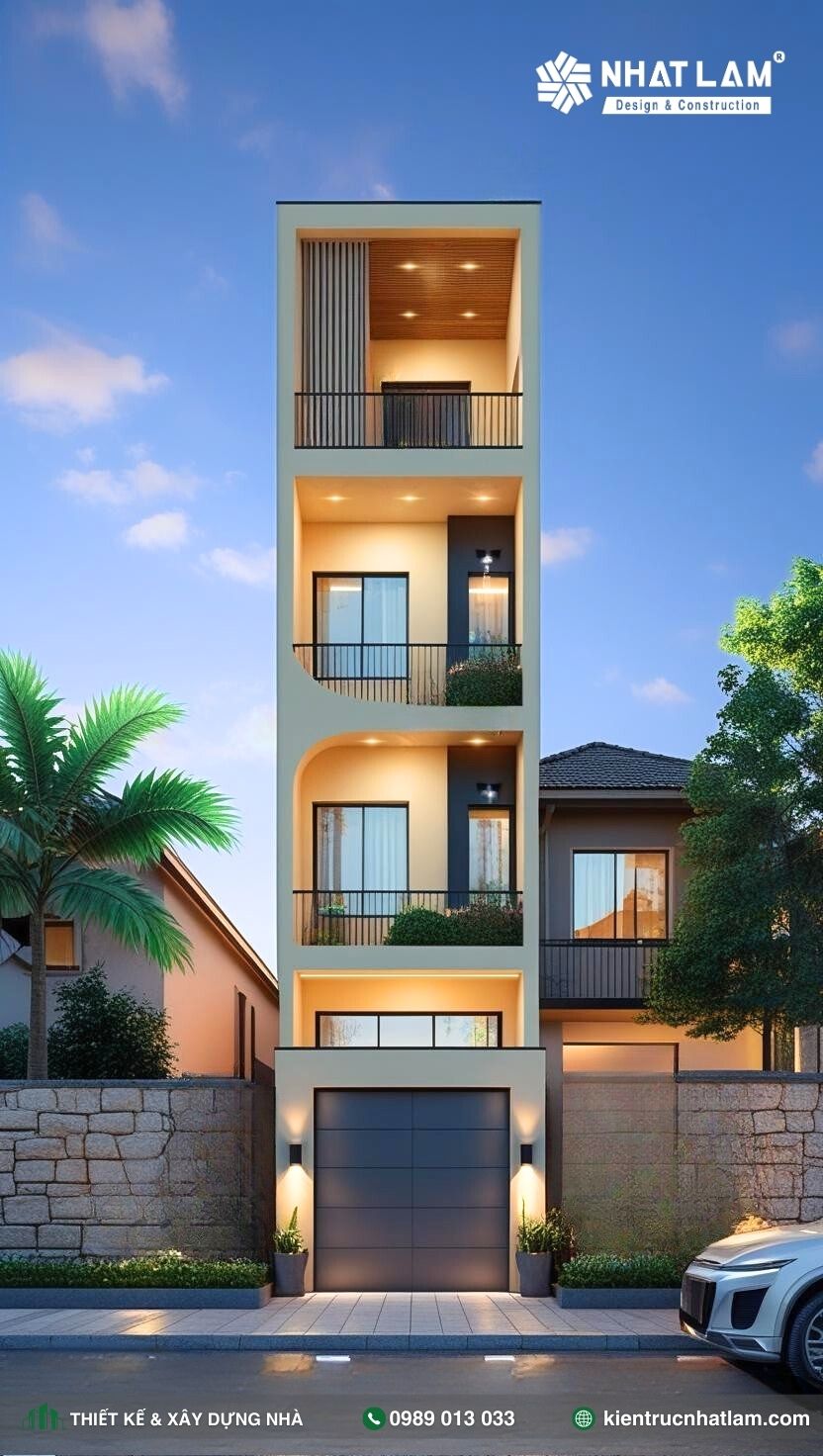 Mẫu Nhà Phố 4 Tầng – Mẫu 112