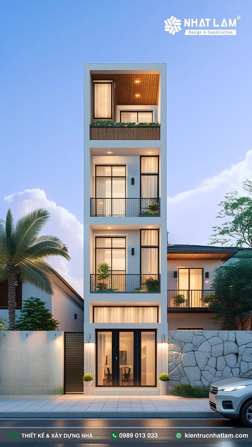 Mẫu Nhà Phố 4 Tầng – Mẫu 19