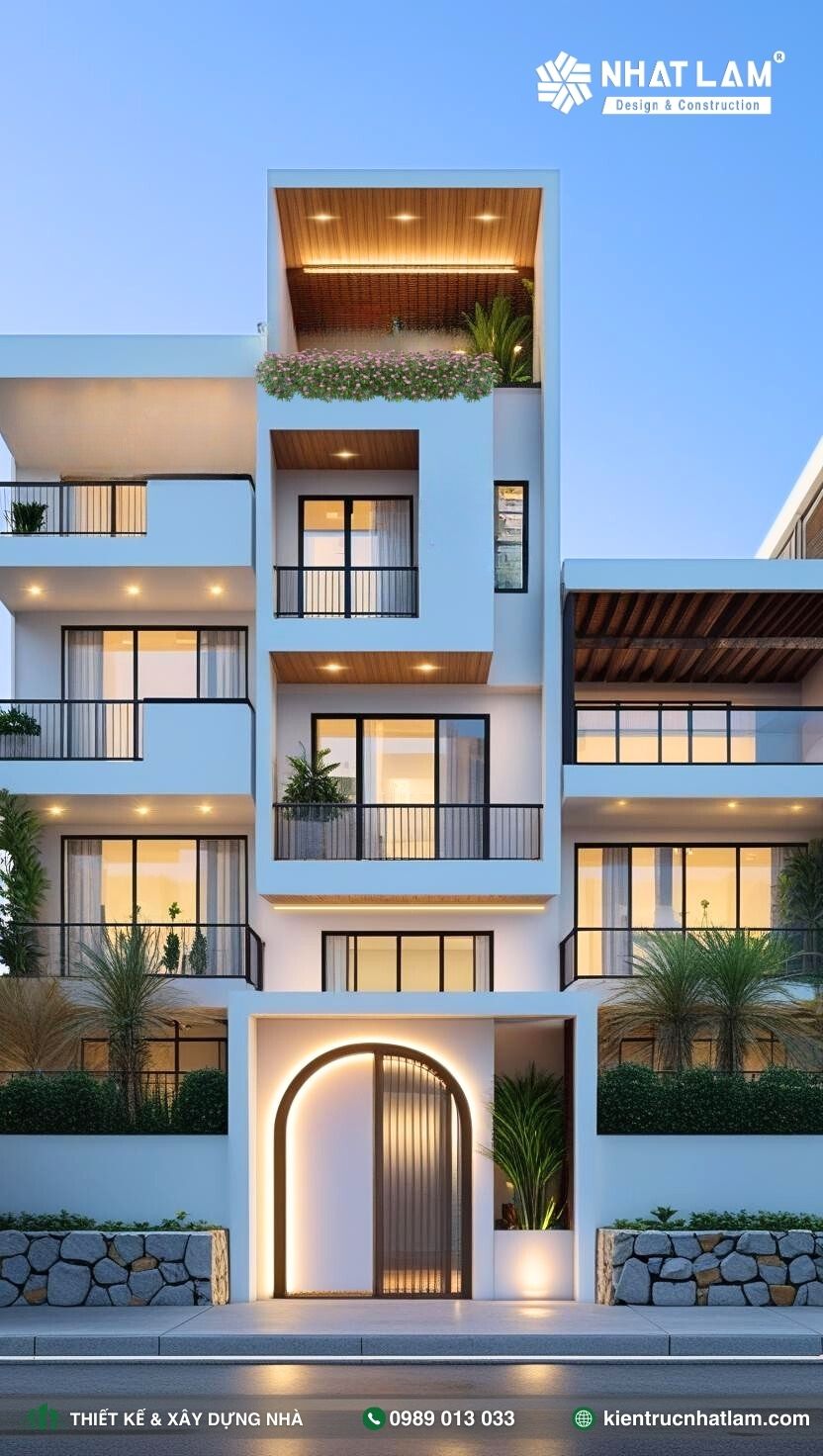 Mẫu Nhà Phố 4 Tầng – Mẫu 21
