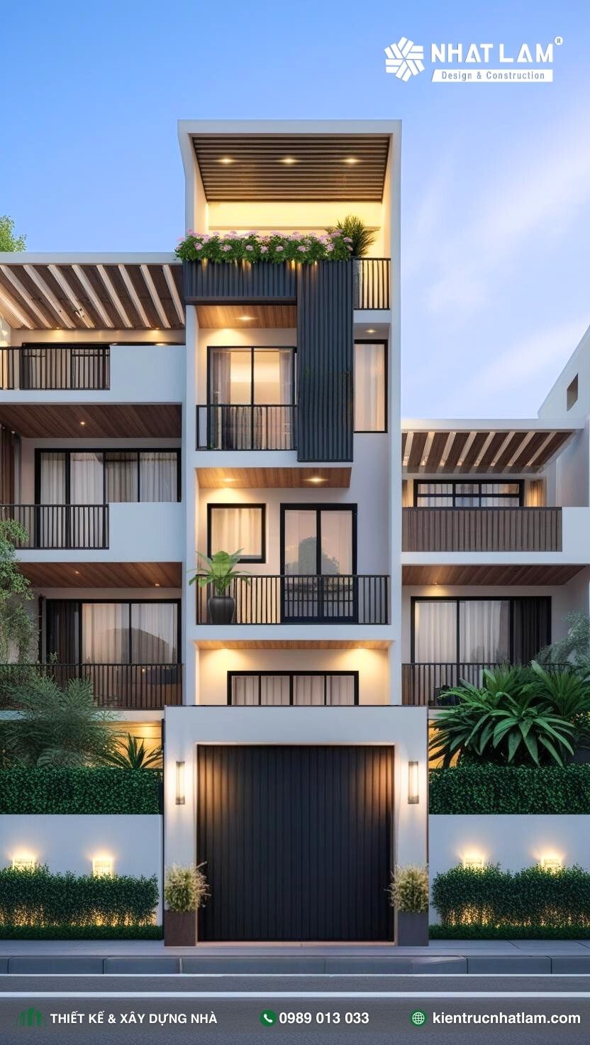Mẫu Nhà Phố 4 Tầng – Mẫu 22