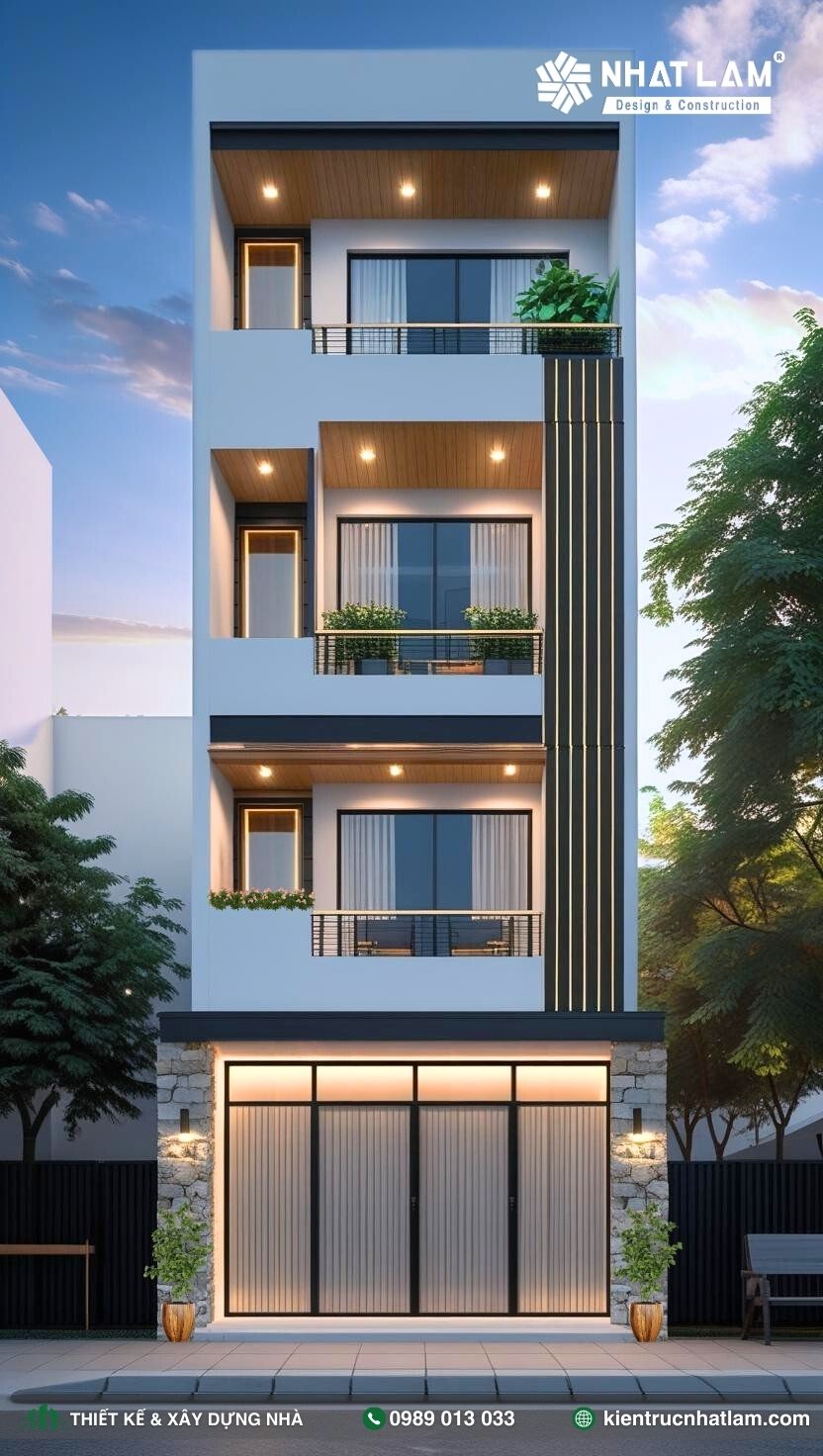 Mẫu Nhà Phố 4 Tầng – Mẫu 24