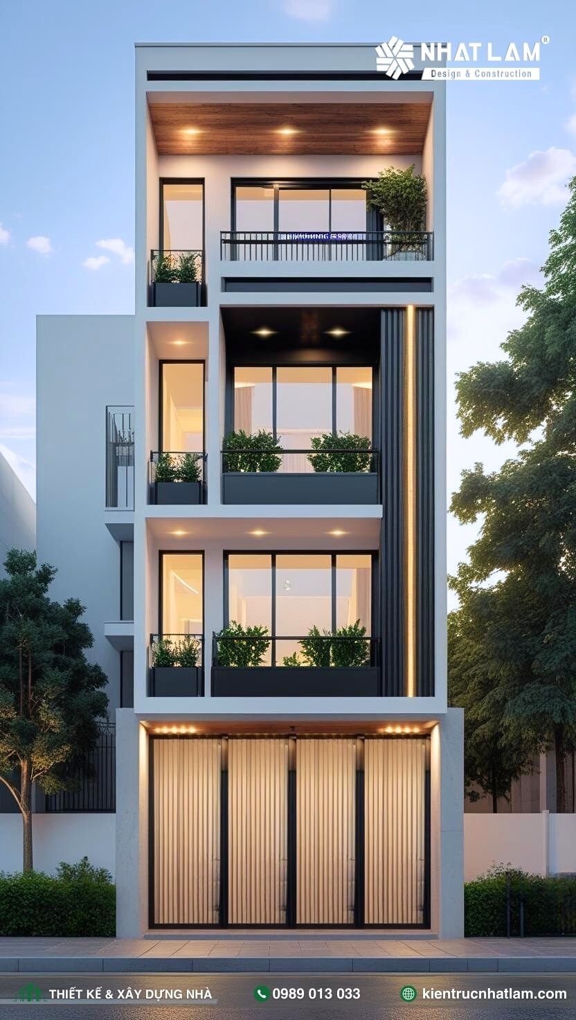 Mẫu Nhà Phố 4 Tầng – Mẫu 27