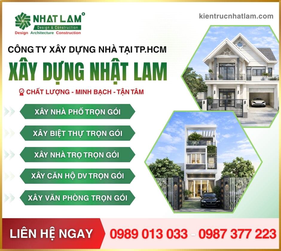 Nhà thầu xây nhà trọn gói uy tín tại tphcm