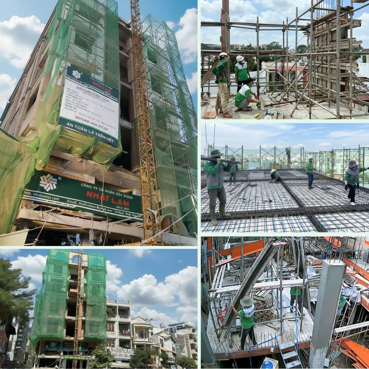 Xây dựng nhà cao tầng phần thô-Phường Hanh Thông (Gò Vấp cũ)-TP.HCM